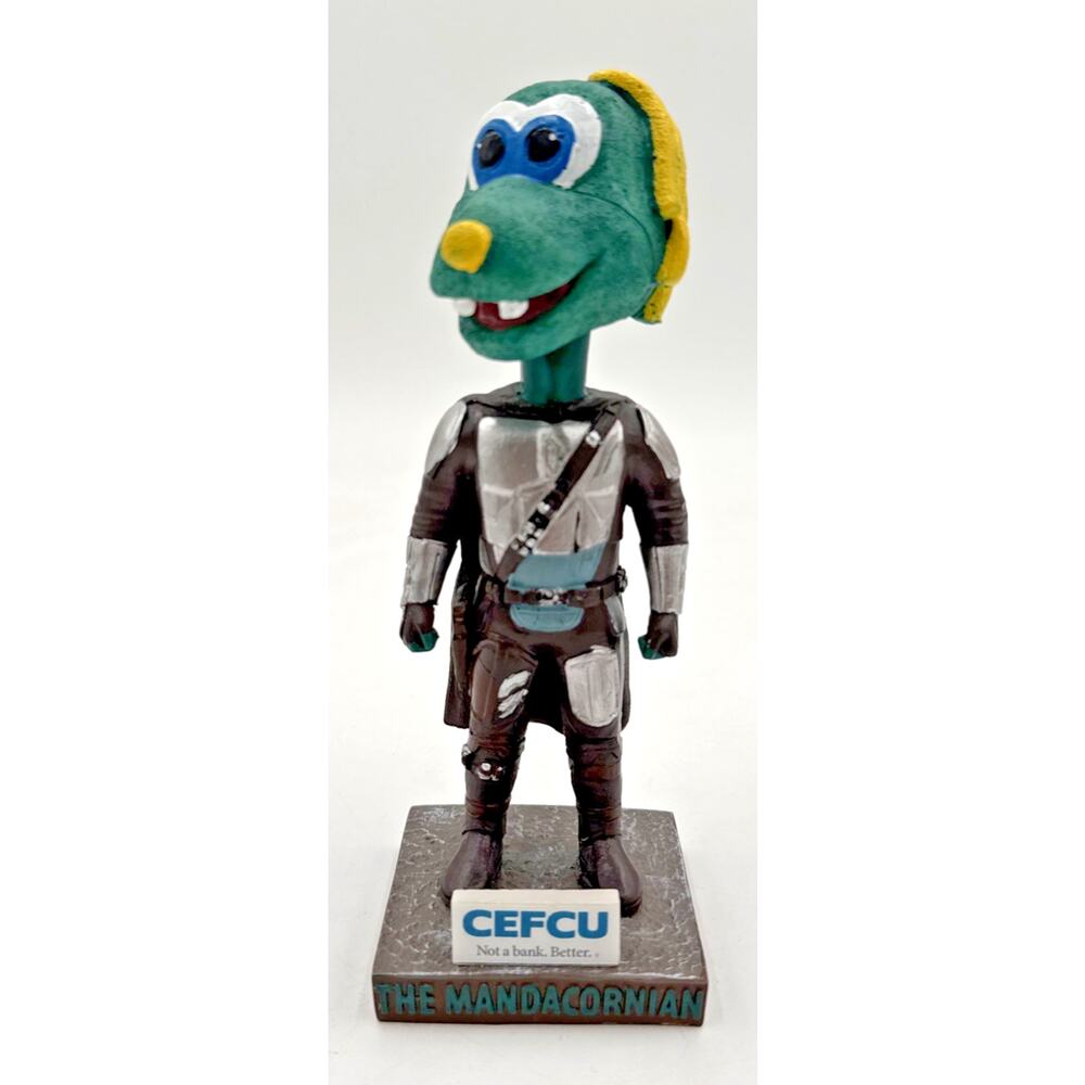 Cornbelters Collegiate Summer Bseball Mandacornian Mascot Bobblehead SGA